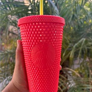 Coral Grande Starbucks Tumbler
